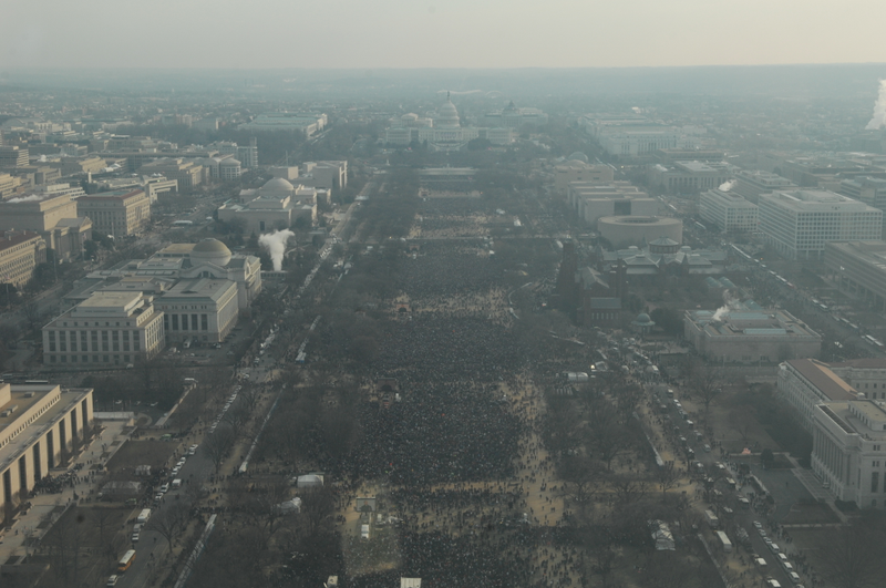 10:36am on Inauguration Day 2009. Photo: National Park Service